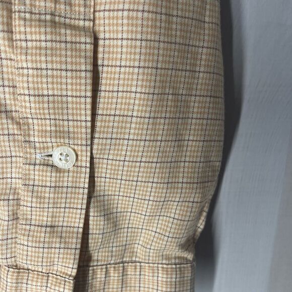 Ralph Lauren Tilden shirt yellow grey and white check button front,‎ size Large - Picture 10 of 10